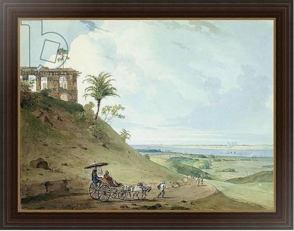 Постер Ruins on Pir Pihar, near Monghy, Bihar, 1790 с типом исполнения На холсте в раме в багетной раме 1.023.151