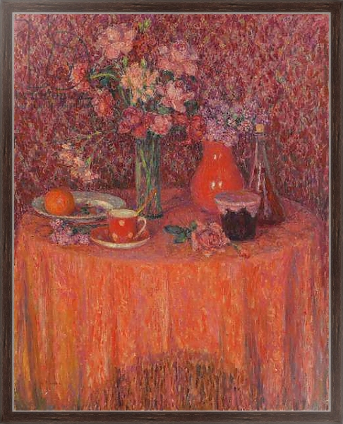 Постер The Table, Harmony in Red; Le Table, Harmonie Rouge, 1927 с типом исполнения На холсте в раме в багетной раме 221-02