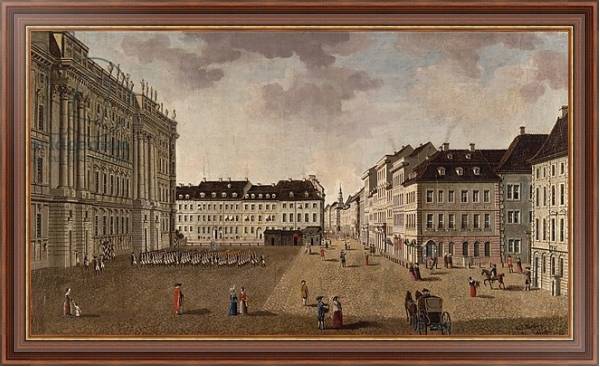 Постер Berlin City Palace, 1765 с типом исполнения На холсте в раме в багетной раме 35-M719P-83