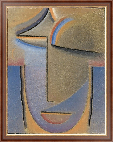 Постер Abstract Head, Evening с типом исполнения На холсте в раме в багетной раме 35-M719P-83