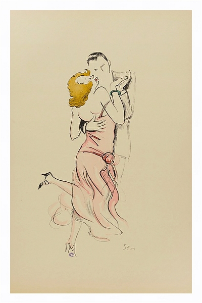 Постер couple dansant с типом исполнения На холсте в раме в багетной раме 221-03