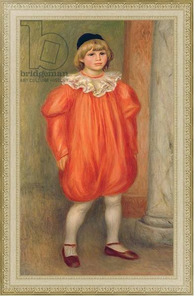 Постер Claude Renoir in a clown costume, 1909 с типом исполнения На холсте в раме в багетной раме 484.M48.725