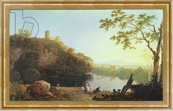 Постер Classical Landscape: View on the Arno с типом исполнения На холсте в раме в багетной раме NA033.1.051