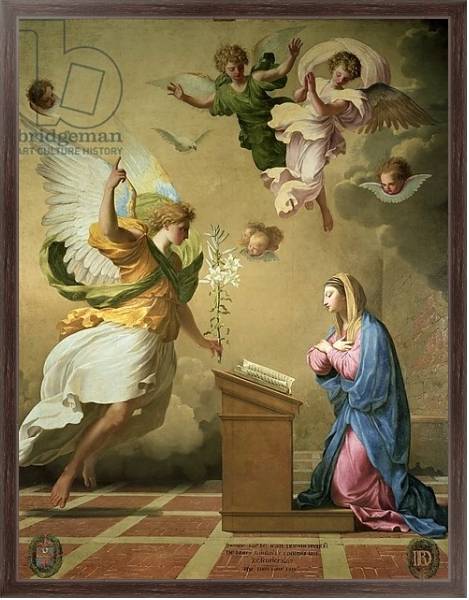 Постер The Annunciation, before 1652 с типом исполнения На холсте в раме в багетной раме 221-02
