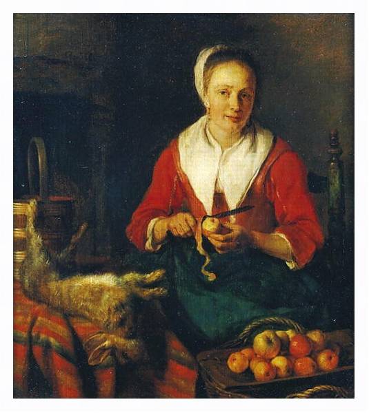 Постер The Apple Peeler с типом исполнения На холсте в раме в багетной раме 221-03