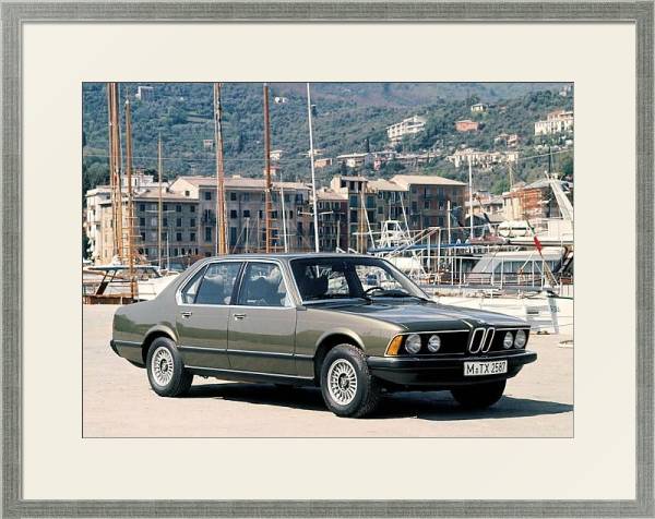 Постер BMW 733i (E23) '1977–79 с типом исполнения Под стеклом в багетной раме 1727.2510