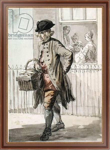 Постер London Cries: A Muffin Man, c.1759 с типом исполнения На холсте в раме в багетной раме 35-M719P-83