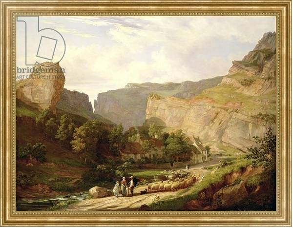 Постер A View of Cheddar Gorge с типом исполнения На холсте в раме в багетной раме NA033.1.051