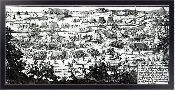 Постер The Battle of the Boyne, c.1690 с типом исполнения На холсте в раме в багетной раме 221-01