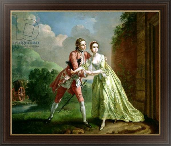 Постер Robert Lovelace preparing to abduct Clarissa Harlowe, from 'Clarissa' by Samuel Richardson с типом исполнения На холсте в раме в багетной раме 1.023.151
