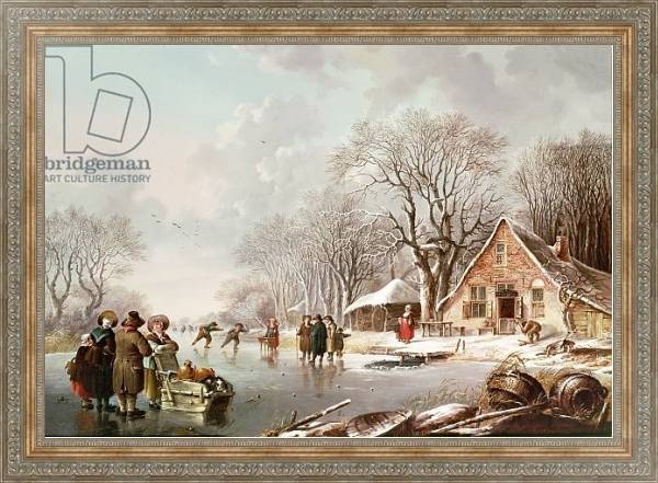 Постер Winter Scene с типом исполнения На холсте в раме в багетной раме 484.M48.310