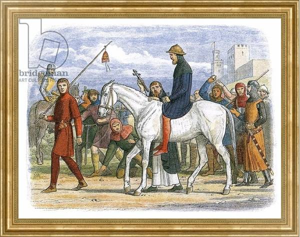 Постер Thomas, Earl of Lancaster, being led to execution с типом исполнения На холсте в раме в багетной раме NA033.1.051