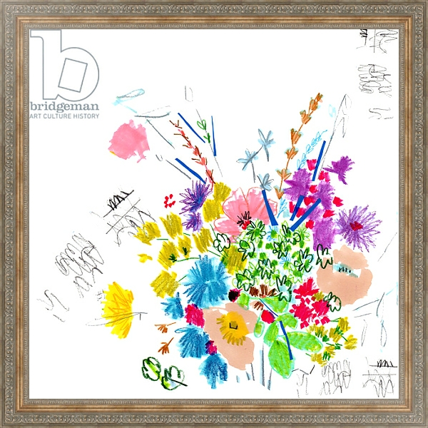 Постер Floral Sketch, 2014 с типом исполнения На холсте в раме в багетной раме 484.M48.310