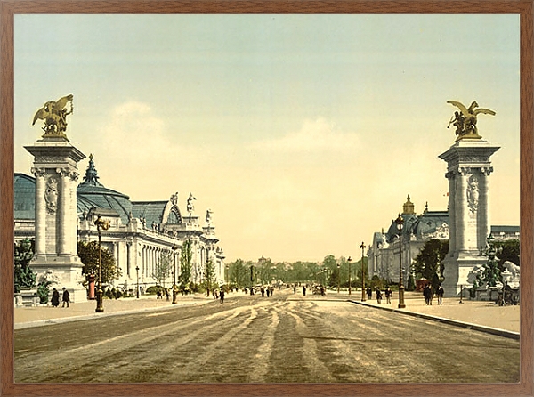 Постер Франция. Париж, проспект Никола II с типом исполнения На холсте в раме в багетной раме 1727.4310