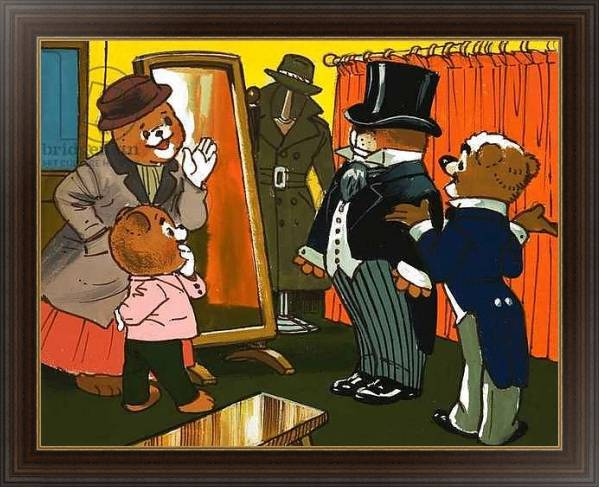 Постер Teddy Bear 233 с типом исполнения На холсте в раме в багетной раме 1.023.151