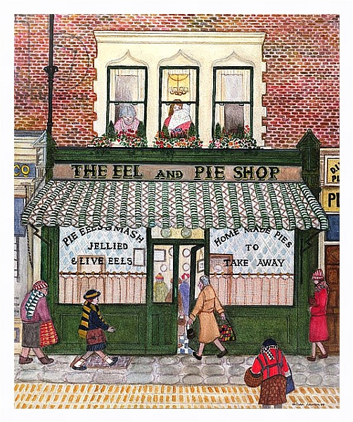 Постер The Eel and Pie Shop с типом исполнения На холсте в раме в багетной раме 221-03