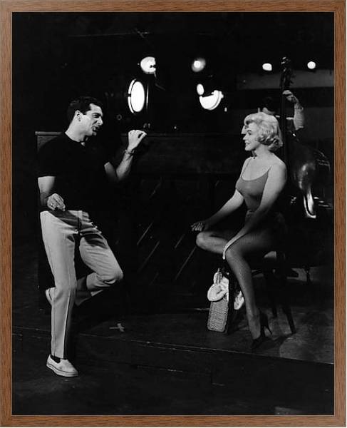 Постер Monroe, Marilyn 132 с типом исполнения На холсте в раме в багетной раме 1727.4310