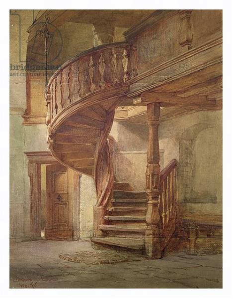 Постер Spiral Staircase. Limburg an der Lahn с типом исполнения На холсте в раме в багетной раме 221-03