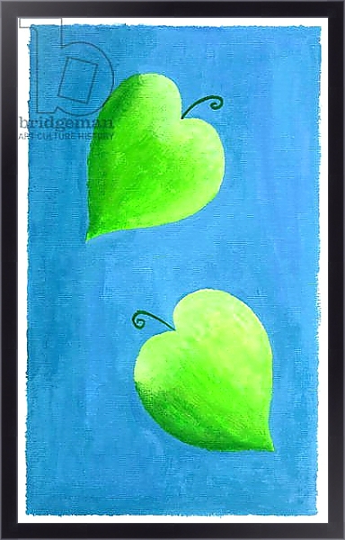 Постер Leaf Hearts, 2003 с типом исполнения На холсте в раме в багетной раме 221-01