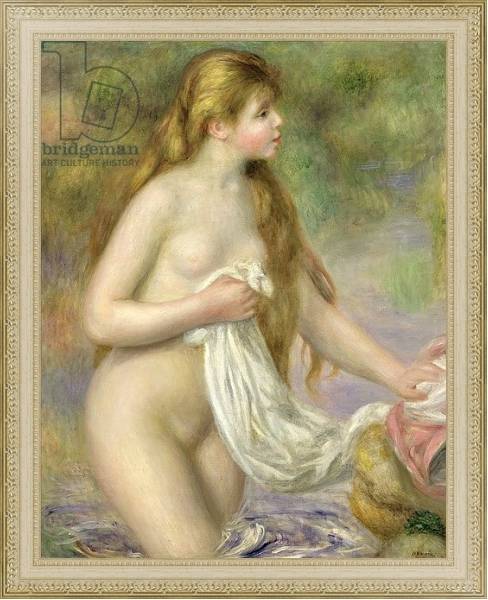 Постер Bather with long hair, c.1895 с типом исполнения На холсте в раме в багетной раме 484.M48.725