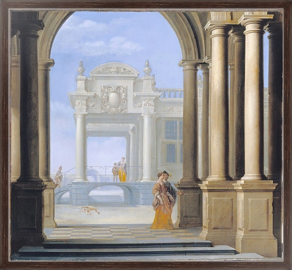 Постер The Entrance to a Palace с типом исполнения На холсте в раме в багетной раме 221-02