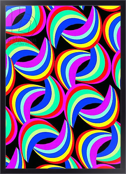 Постер Rainbow Print с типом исполнения На холсте в раме в багетной раме 221-01