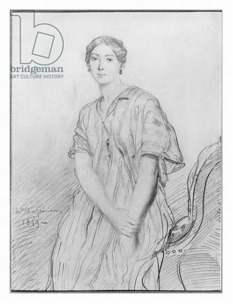Постер Portrait of Alice Ozy, 1849 с типом исполнения На холсте в раме в багетной раме 221-03
