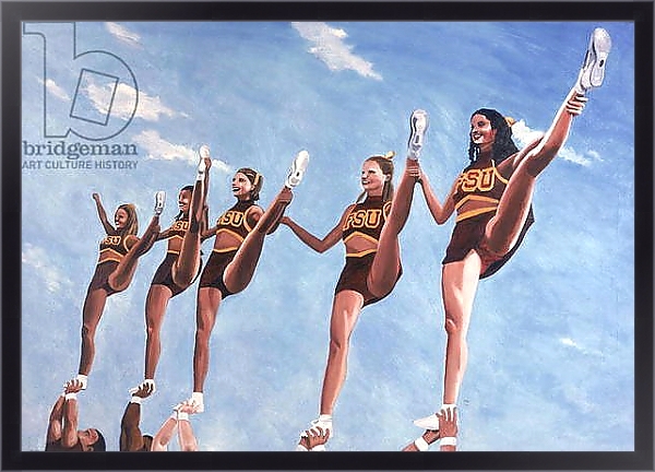 Постер Florida State Cheerleaders, 2002 с типом исполнения На холсте в раме в багетной раме 221-01