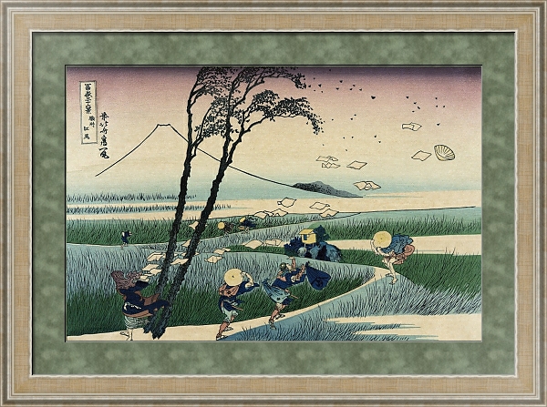 Постер Sunshū ejiri с типом исполнения Акварель в раме в багетной раме 485.M40.584