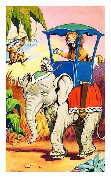 Постер Leo the Friendly Lion 24 с типом исполнения На холсте в раме в багетной раме 221-03