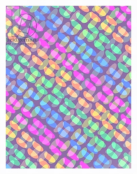 Постер Dotted Check, 2011 99;pattern; decorative; motif; design; colourful; с типом исполнения На холсте в раме в багетной раме 221-03