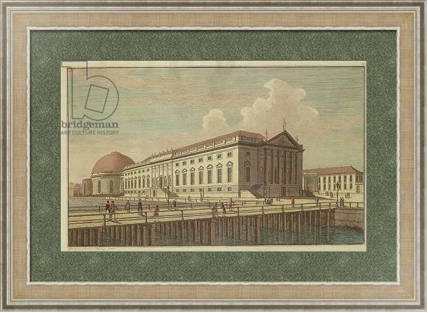Постер View of the Opera House in Berlin, 1773 с типом исполнения Акварель в раме в багетной раме 485.M40.584