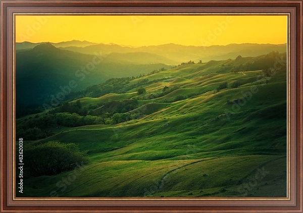 Постер Пейзаж Северной Калифорнии  с типом исполнения На холсте в раме в багетной раме 35-M719P-83