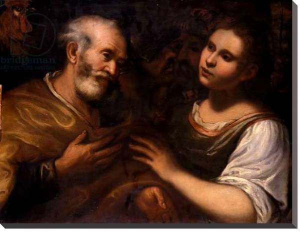Постер St. Peter and Mary Magdalene, c.1600 с типом исполнения На холсте без рамы