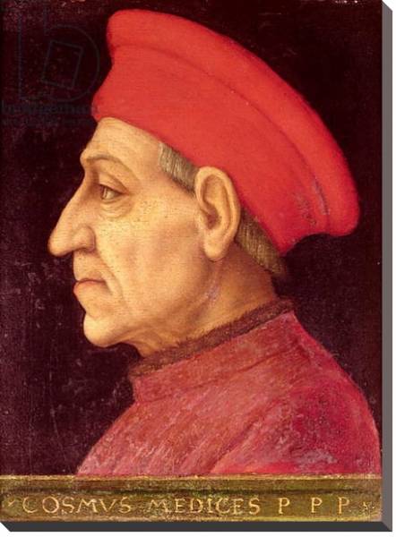 Постер Portrait of Cosimo di Giovanni de Medici с типом исполнения На холсте без рамы