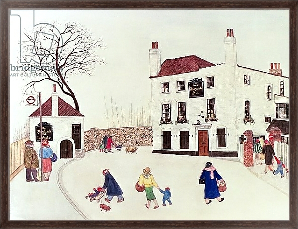 Постер The Spaniard's Inn, Hampstead Heath с типом исполнения На холсте в раме в багетной раме 221-02