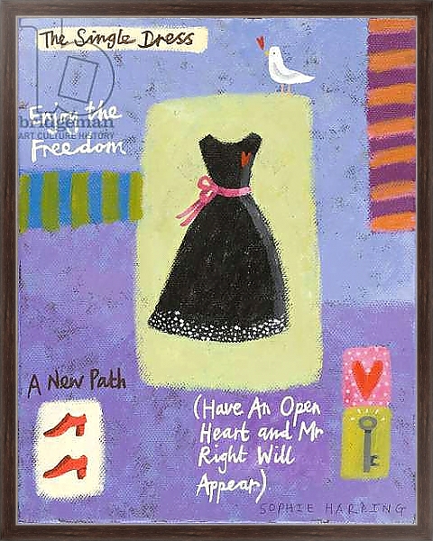 Постер The Single Dress с типом исполнения На холсте в раме в багетной раме 221-02