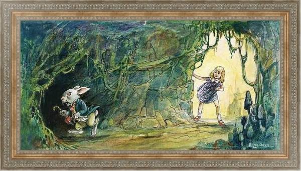 Постер Alice in Wonderland 40 с типом исполнения На холсте в раме в багетной раме 484.M48.310