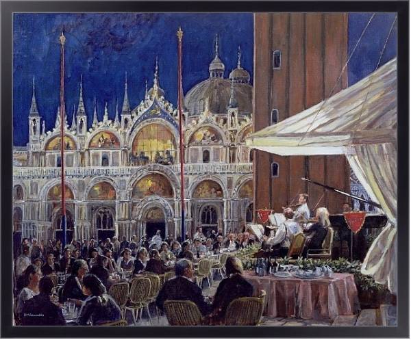 Постер Florian, Piazza di San Marco с типом исполнения На холсте в раме в багетной раме 221-01