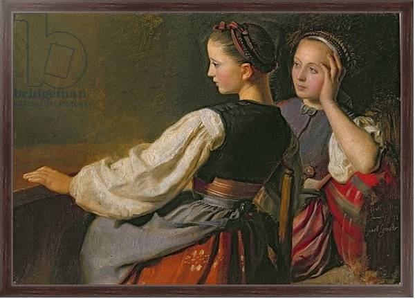 Постер A Girl from Probsteier, 1844 с типом исполнения На холсте в раме в багетной раме 221-02