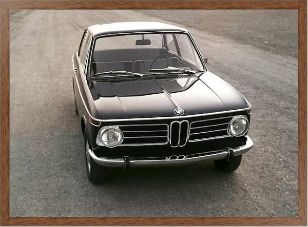 Постер BMW 2002 (E10) '1968–75 с типом исполнения На холсте в раме в багетной раме 1727.4310