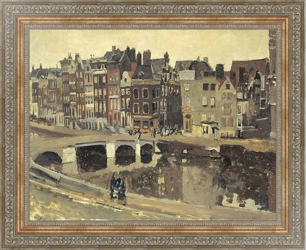 Постер Het Rokin te Amsterdam с типом исполнения На холсте в раме в багетной раме 484.M48.310