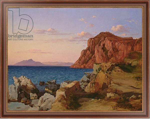 Постер Rocky Landscape, 19th century с типом исполнения На холсте в раме в багетной раме 35-M719P-83