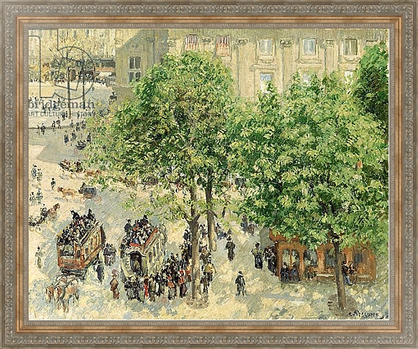 Постер Place du Theatre-Francais, Spring, 1898 с типом исполнения На холсте в раме в багетной раме 484.M48.310