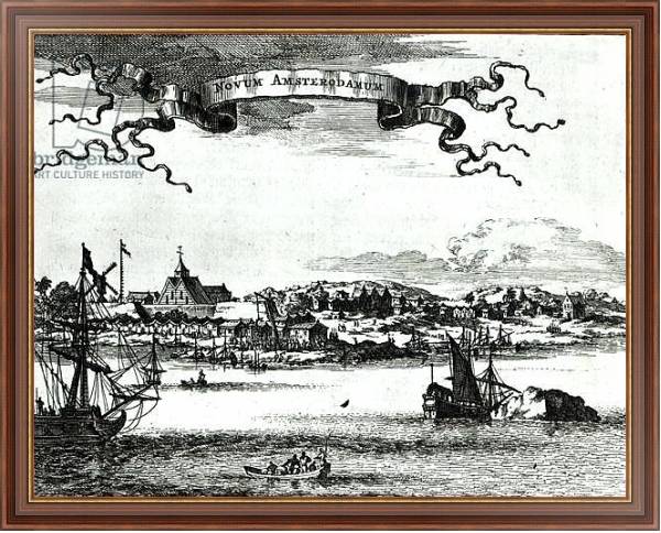 Постер Novum Amsterodamum, c.1667 с типом исполнения На холсте в раме в багетной раме 35-M719P-83