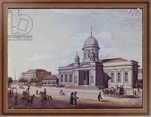 Постер The Castle and Cathedral Church, Berlin с типом исполнения На холсте в раме в багетной раме 35-M719P-83