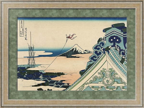 Постер Tōto asakusa honganji с типом исполнения Акварель в раме в багетной раме 485.M40.584