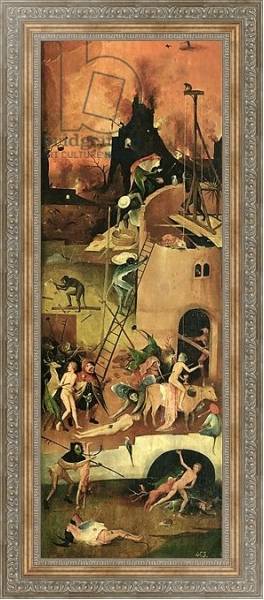Постер The Haywain: right wing of the triptych depicting Hell, c.1500 2 с типом исполнения На холсте в раме в багетной раме 484.M48.310