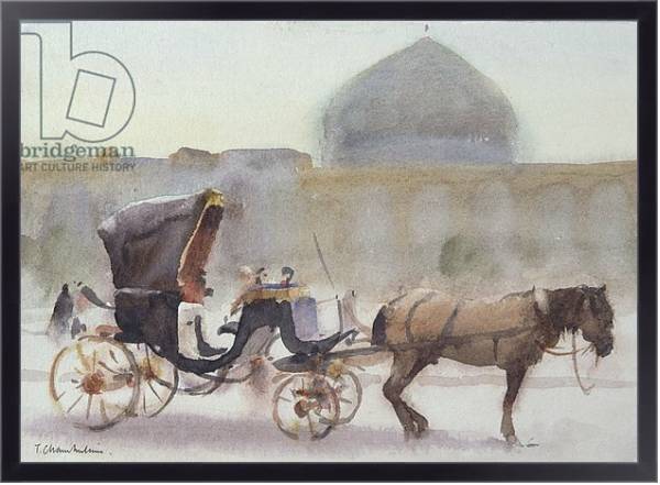 Постер Horse and Carriage, Naghshe Jahan Square, Isfahan с типом исполнения На холсте в раме в багетной раме 221-01