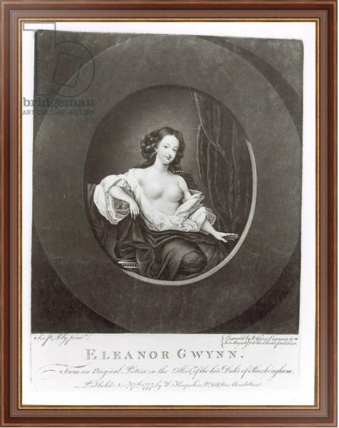 Постер Eleanor Gwynne engraved by Valentine Green 1777 с типом исполнения На холсте в раме в багетной раме 35-M719P-83